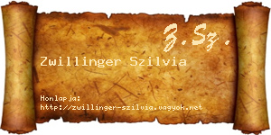 Zwillinger Szilvia névjegykártya